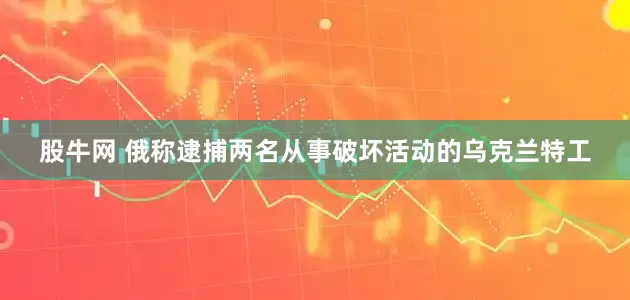 股牛网 俄称逮捕两名从事破坏活动的乌克兰特工