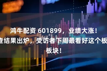 鸿牛配资 601899，业绩大涨！调查结果出炉，受访者下周最看好这个板块！