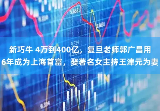 新巧牛 4万到400亿，复旦老师郭广昌用6年成为上海首富，娶著名女主持王津元为妻
