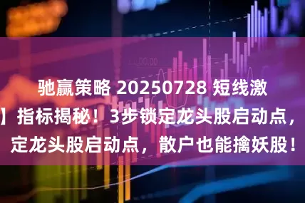 驰赢策略 20250728 短线激进 【龙头挖掘机】指标揭秘!3步锁定龙头股启动点,散户也能擒妖股!
